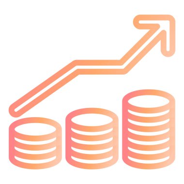 Gelir: Modern simge vektör illüstrasyonu 