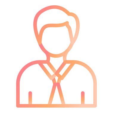 Profesör modern ikon vektör illüstrasyonu 