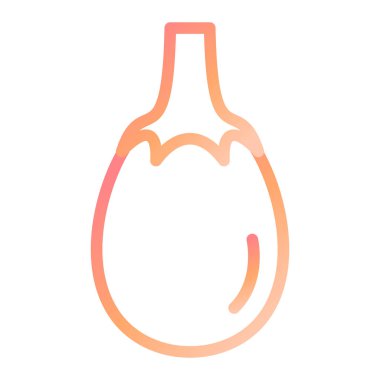 Patlıcan. Web simgesi basit illüstrasyon 