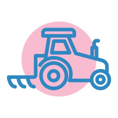 Çekici hat simgesi arka planda izole edildi. vektör illüstrasyonu