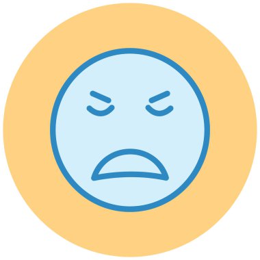 üzgün yüz ifadesi vektör simgesi