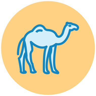 Deve düz vektör simgesi