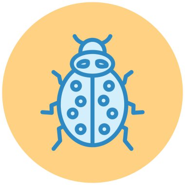 Böcek. Web simgesi basit illüstrasyon