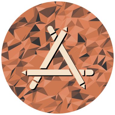 Bir kılıç simgesinin vektör illüstrasyonu