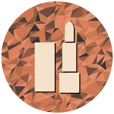 Ruj izi. Web simgesi basit illüstrasyon