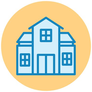 Ev. Web simgesi basit illüstrasyon