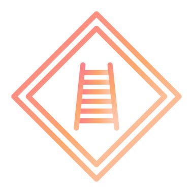 Demiryolu Modern ikon vektör illüstrasyonunu imzala 