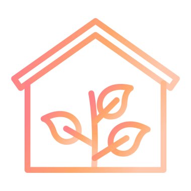 eko ev vektör simgesi modern illüstrasyon