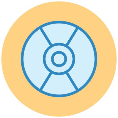 CD mi? Web simgesi basit illüstrasyon