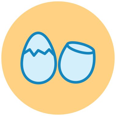 Yumurta. Web simgesi basit illüstrasyon