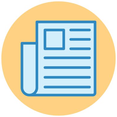 Belge. Web simgesi basit illüstrasyon