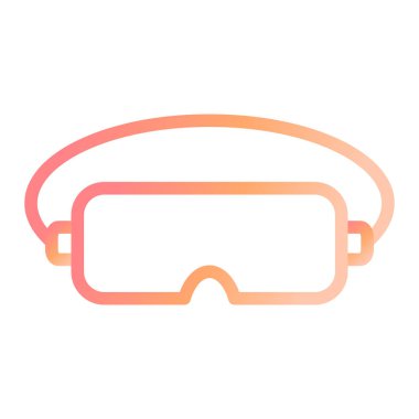 Gözlükler. Web simgesi basit illüstrasyon 