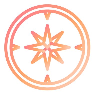 Modern simge vektör resimlemesini pusula 