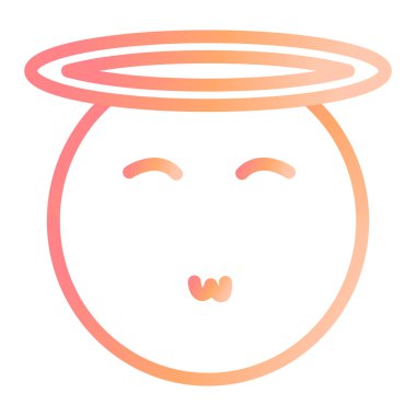 Melek modern simge vektör illüstrasyonu 