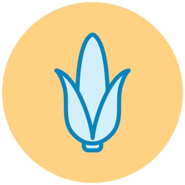 Bir mısır simgesinin vektör çizimi