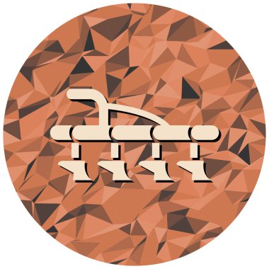 Modern simge işaretinin vektör illüstrasyonu.