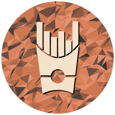 Patates kızartmasının vektör çizimi