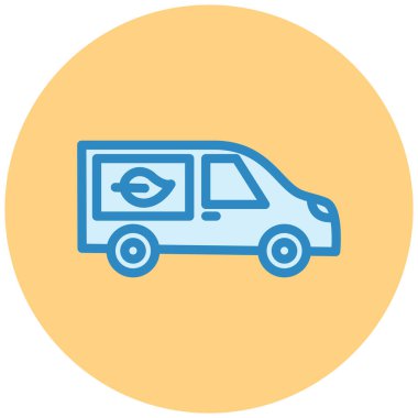 - Araba. Web simgesi basit illüstrasyon