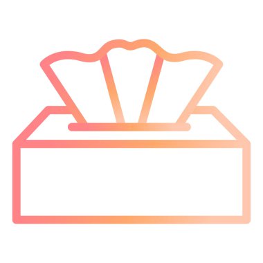 Islak Mendil simgesi, basit vektör illüstrasyonu