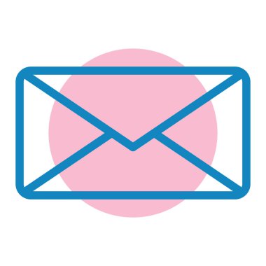 İleti simgesi vektör illüstrasyonlu zarf