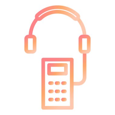 Ses Kılavuzu Modern ikon vektör çizimi 