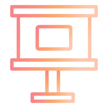  Info Holder. Web simgesi basit illüstrasyon 