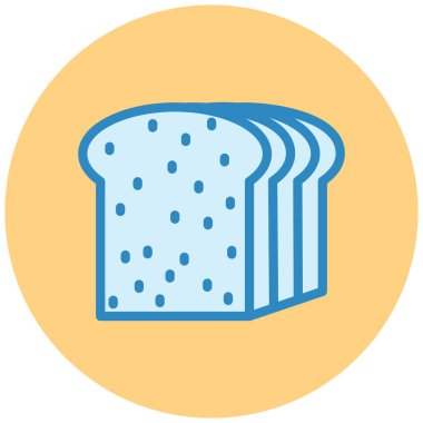 Ekmek. Web simgesi basit tasarım