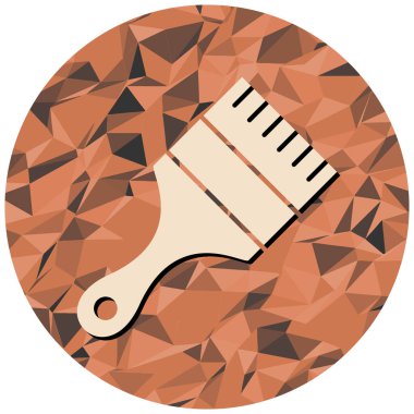 boya fırçası ikonu. vektör illüstrasyonu