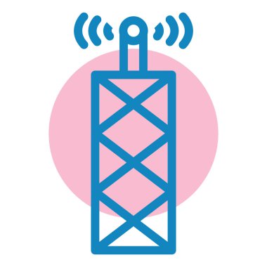 Uydu. Web simgesi basit illüstrasyon