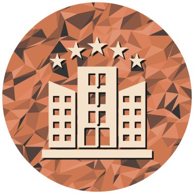 Bina. Web simgesi basit illüstrasyon