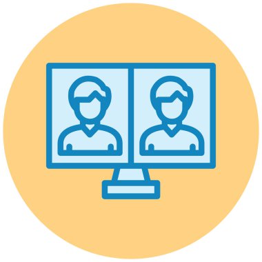 kullanıcı. Web simgesi basit illüstrasyon