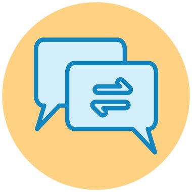 Konuş. Web simgesi basit illüstrasyon