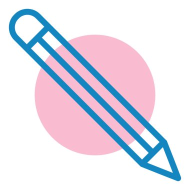 Kalem. Web simgesi basit illüstrasyon