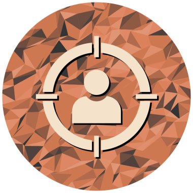 hedef simge vektör illüstrasyonu