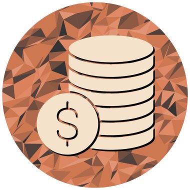 Dolar paraları düz simgesi