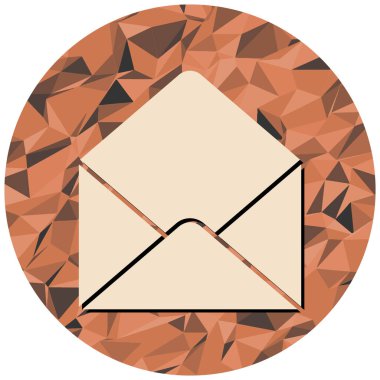 zarf simgesi, vektör çizimi