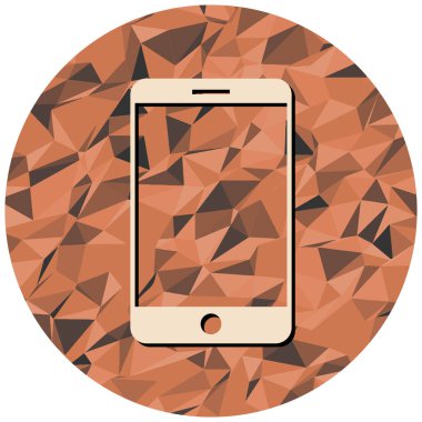 akıllı telefon simgesi, vektör illüstrasyonu basit tasarım