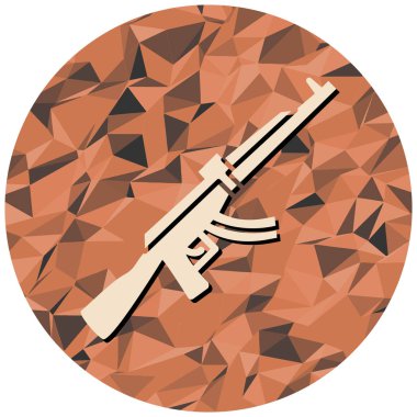 silah simgesi, vektör illüstrasyonu