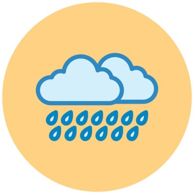 Bulutlar. Web simgesi basit tasarım