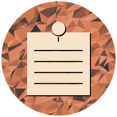 Kağıt tablonun vektör illüstrasyonu