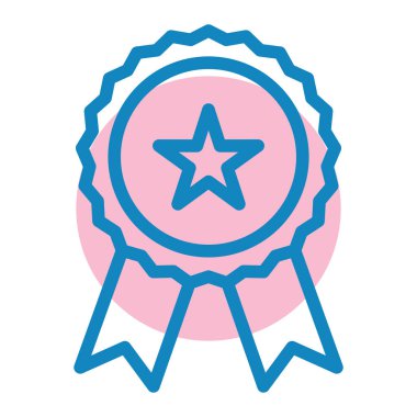 Madalya. Web simgesi basit illüstrasyon