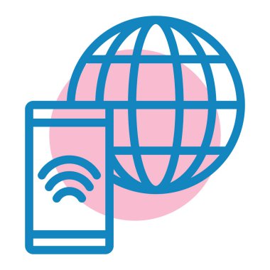 genel ağ vektör illüstrasyonu