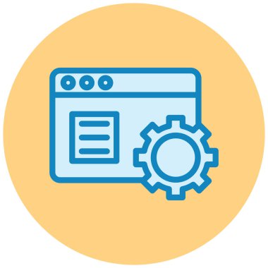 Ayarlama. Web simgesi basit illüstrasyon