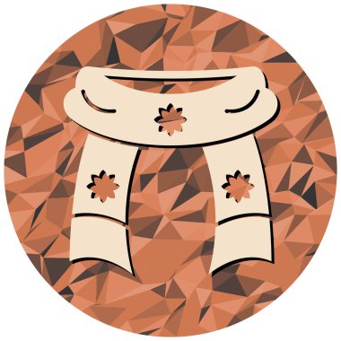 Şapka ve eşarplı Noel ağacı