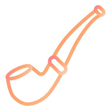 Tüttürme borusu. Web simgesi basit illüstrasyon 