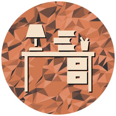 masa lambası ikonu vektör illüstrasyon tasarımı