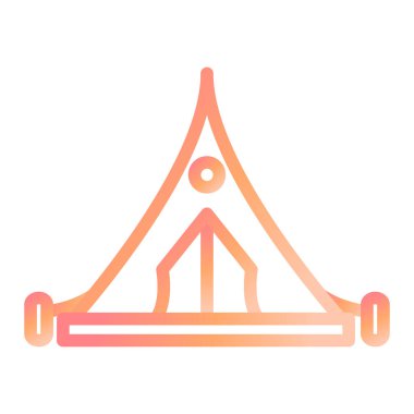 Sığınak. Web simgesi basit illüstrasyon 