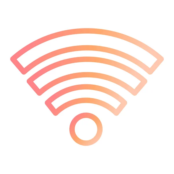 Wifi Sinyal Modern Ikon Vektör Çizimi — Stok Vektör