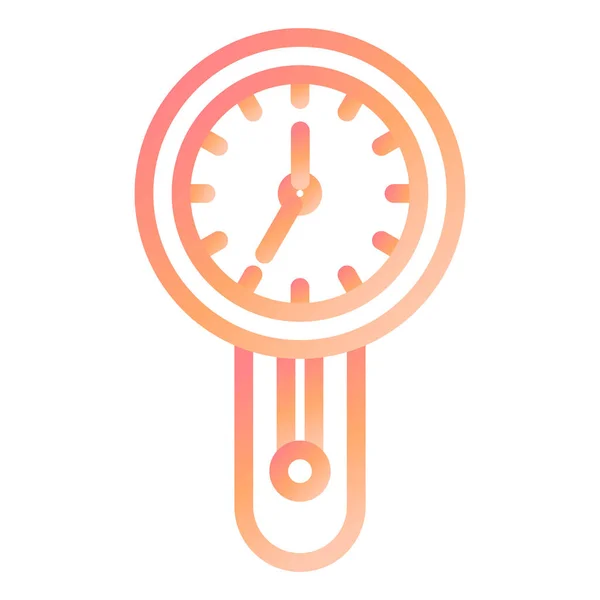 Reloj Vintage Icono Web Ilustración Simple — Archivo Imágenes Vectoriales