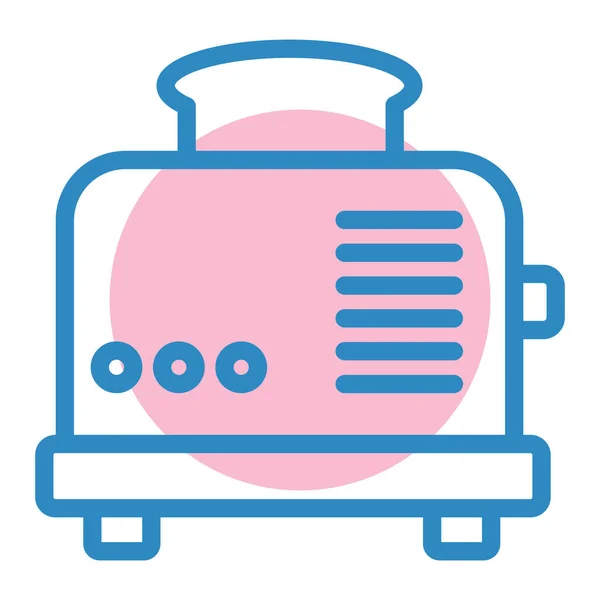 Toaster Web Icon Simple Illustration — Stock Vector
